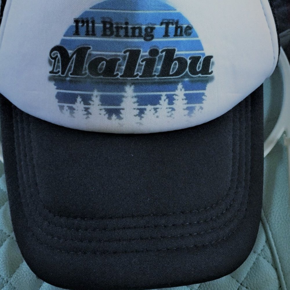 Malibu, "I'll Bring the Malibu" Truckers Hat -Foam/Mesh